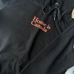 HOME IS CANADA BLACK HOODIE